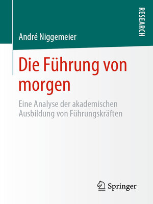 cover image of Die Führung von morgen